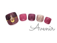 アヴィニール 表参道(Avenir)/レトロピンク　フットネイル