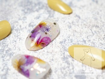 オトナネイル(otona nail)/春のパンジーネイル