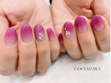 ココロバ ネイルアンドビューティーサロン(COCOLOBA)/マゼンタグラデーション♪