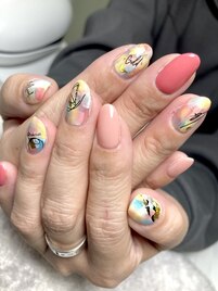 春カラーネイル