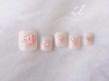 イル 神戸店/チーク×フットネイル