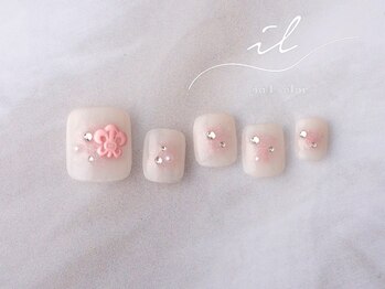 イル 神戸店/チーク×フットネイル