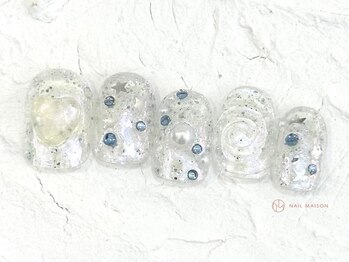 ネイルメゾン 池袋店(NAIL MAISON)/ミラーラメハート¥10550