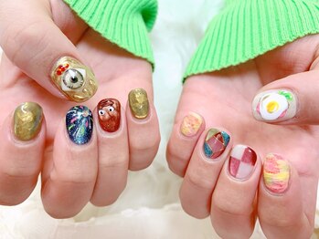 ヒミツキチの写真/【西鉄香椎すぐ】キャラクター/推しネイル/おまかせデザインOK!!あなたの「好きなもの」をネイルに★