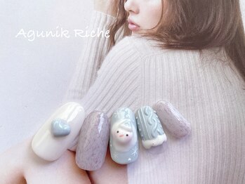 アグニークリッシェ(Agunik Riche)/【溶けだるまネイル】