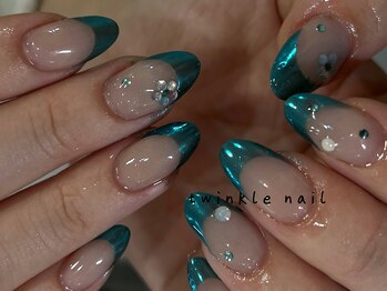 トゥインクルネイル(Twinkle Nail)/極上の艶大人上品ミラーフレンチ