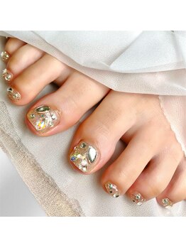 アオマリー(Aomalie)/キラキラフットネイル ¥11,990