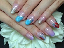 ネイルサロンケイ ヴァリエ(K Varier)/48 水面・花　水滴