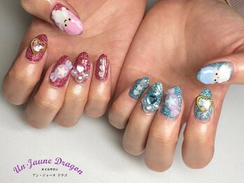 アン ジョーヌドラゴ/【自爪ネイル】キキララネイル