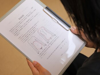 喜絡堂はりきゅうあん摩マッサージ治療院/カウンセリングシート