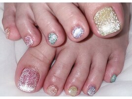 カラフルフットネイル♪