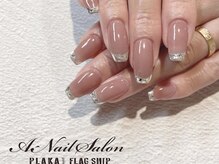 エーネイルサロン プラーカ本店(A-Nail Salon)/ガラスフレンチ