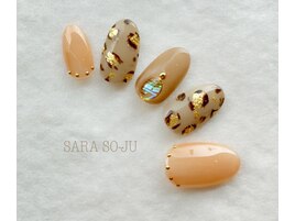 ヒョウ柄ネイル　定額¥8910