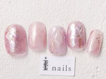 アイネイルズ 渋谷店(I nails)/キラキラピンクニュアンス