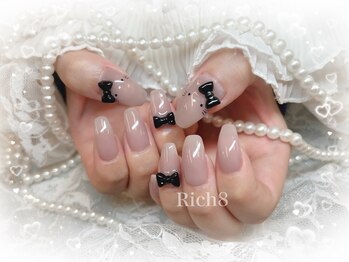 ネイルアンドまつげエクステ リッチエイト 原宿店(Rich8)/韓国☆大人キティちゃんネイル