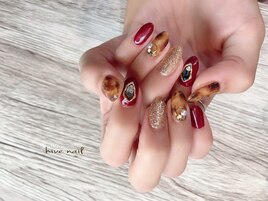 べっ甲ニュアンスネイル