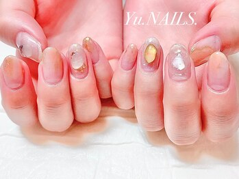 ユーネイルズ 恵比寿(Yu.NAILS.)/大人ニュアンス◎クリア◎天然石