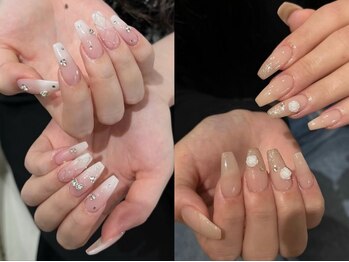 アイアヴァンス 神戸三宮店(Eye AVANCE.)の写真/《阪急三宮すぐ》『フィルイン施術』でお爪を傷ませない♪ケア&フォルムも丁寧に◎ワンカラー色混ぜok！