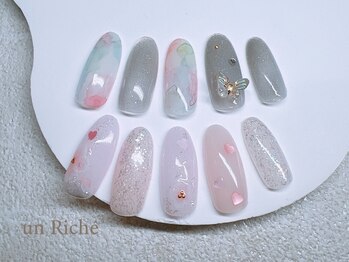 アンリッシュ 新宿東口店(un Riche)の写真/定額制で分かりやすい価格設定★トレンドネイルも多数◎スピーディ施術×プチプラで毎月通いやすい♪[新宿]
