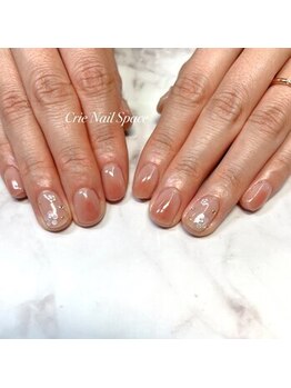 クリエネイルスペース 伊勢店(Crie Nail Space)/春の桃ネイル