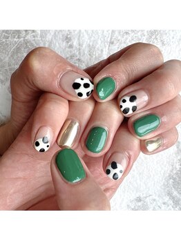 ラティアム 鈴鹿店(LaTiam)/ダルメシアンネイル♪