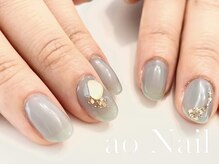 アオネイル(ao Nail)/大人ニュアンス　オフィスネイル
