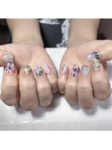 プリュネ(Prune)/花/パステル/ぷくぷく/マット