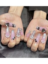 キアラネイルサロン/チップ長さだし持ち込みデザイン