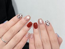 サロン ド ミニュイ(Salon de Minuit)/クリスマス/冬ネイル/ボルドー