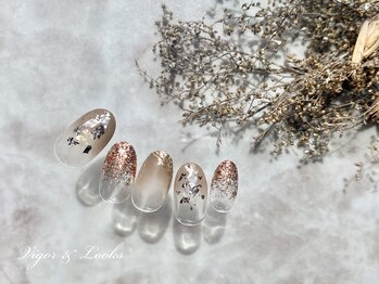 ヴィガー アンド ルックス 白金 目黒(Vigor&Looks)/ヌーディー ニュアンスネイル