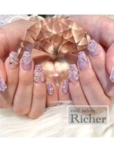 エスフィーネイルサロン リシェル(Esfy nailsalon Richer)/パープルネイル
