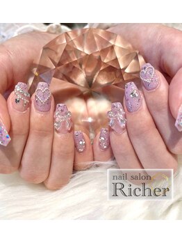 エスフィーネイルサロン リシェル(Esfy nailsalon Richer)/パープルネイル