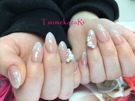 ★＋ラメグラデ◆3Dパール★