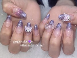 キラキララメグラデーション