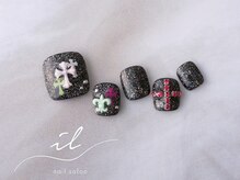 イル 神戸店/クロム×フットネイル