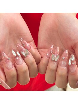 ラメグラデーション/夏