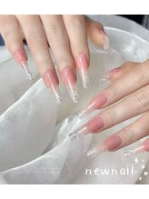ニューネイル 池袋(NEW NAIL)/冬のスノーホワイトネイル