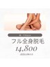 人気NO1【フル全身脱毛】足先~顔まで全部ケア《顔・VIO込》