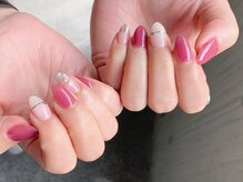 サニエプラス(Sagnier+)/ピンクな大人ガーリーネイル