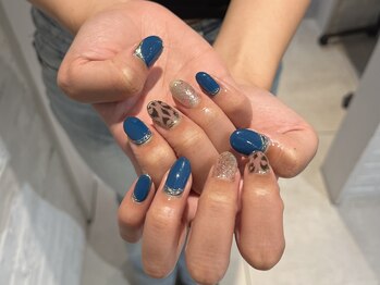コム 草加マルイ店(com by neolive)/ヒョウ柄ネイル8250円
