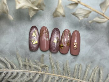 ブリスフルハピネス(Blissful happiness)/定額ネイル(simple)秋冬ver.