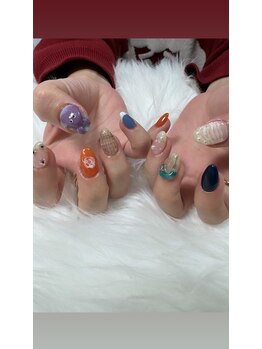 フラワーズネイル(flowers nail)/個性派ニュアンスアート