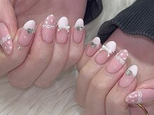 ネスネイル 池袋(Nes.nail)/ドット × レース
