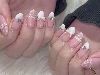 ネスネイル 池袋(Nes.nail)/ドット × レース