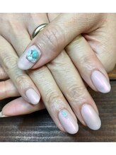 ネイルサロンアンドスクール アイビー(IVY)/ターゴイズでプチ夏ネイル