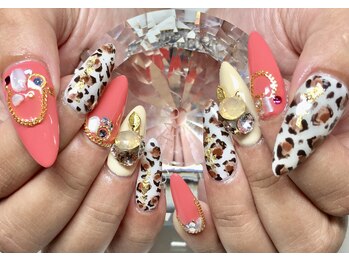 ダブルムーンビューティフル(DOUBLEmoonBeautiful)/ロングレオパード＆アクセサリー