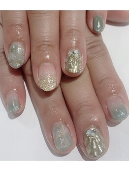 カラン 焼津店(CALIN)/ニュアンスマーメイドネイル