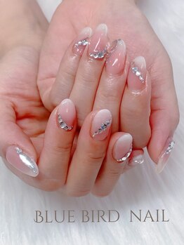 ブルーバードネイル(Blue bird nail)/ビジューnail