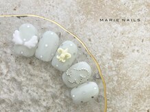 マリーネイルズ 大阪梅田店(MARIE NAILS)/新規8000 ホログラムハート0508a