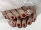 豹柄ネイル